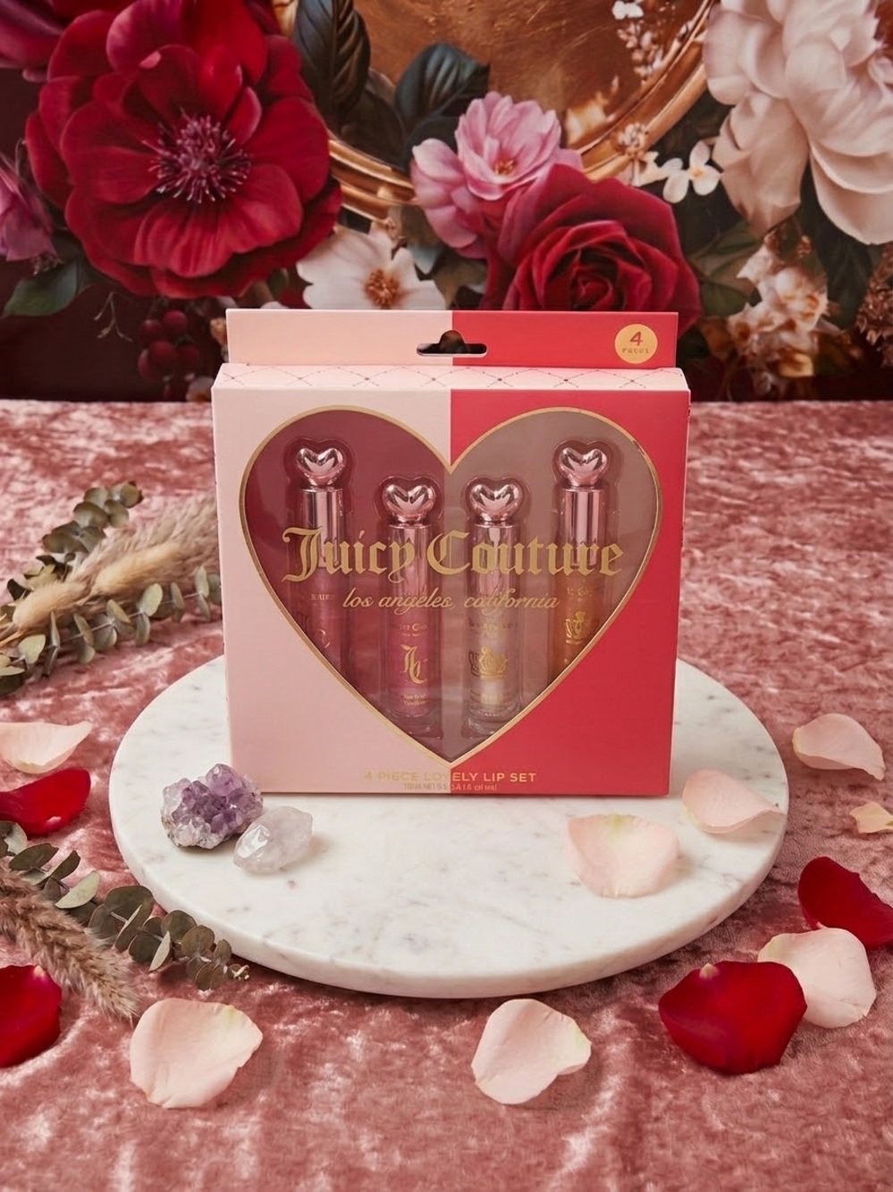Juicy Couture 4 Piece Lovely Lip Oil Set